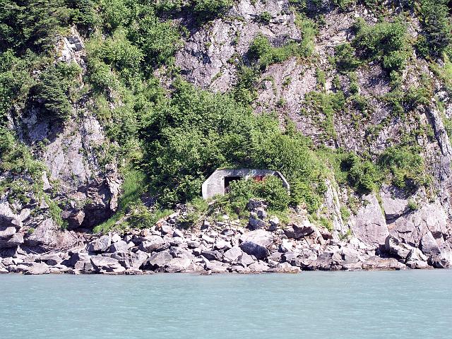 P6210110.JPG - We took a 6-hour boat tour with Kenai Fjords Tours and saw some great sea life. This is a WWII army fortification.