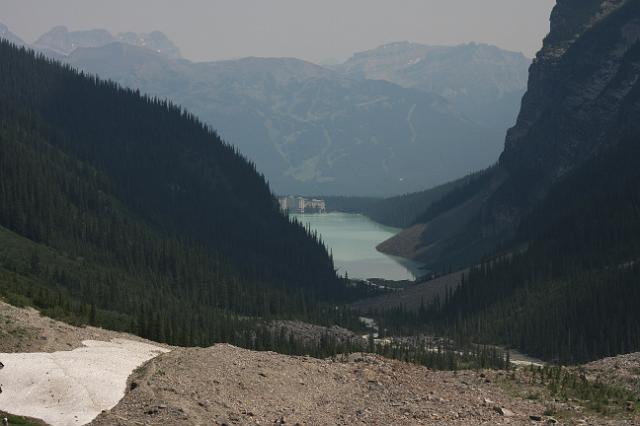 IMG_2974.JPG - View of Lake Louise from Plain-of-Six Glaciers trail.