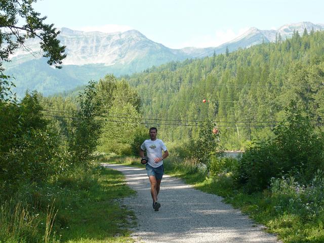 P1000590.JPG - Me running along the Elk River in Fernie, BC.