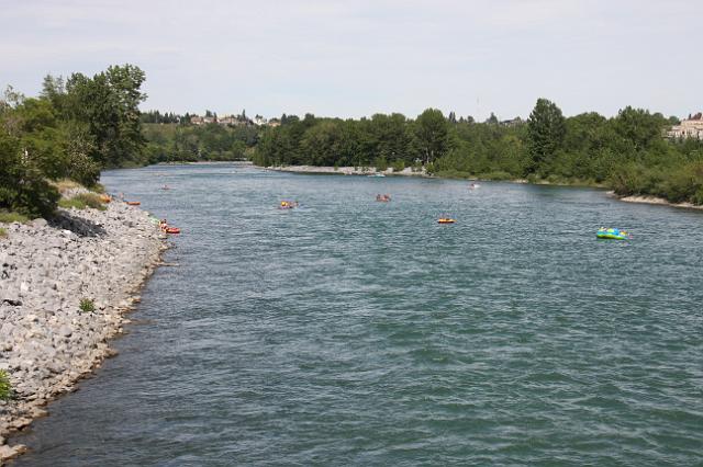 IMG_2430.JPG - Floating down the Bow river is a very popular activity in Calgary.