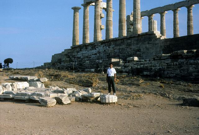 greece0004.jpg - Me at the temple of Poisoidon.