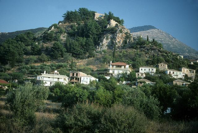 greece0089.jpg - Ruins of Kalimia being overrun by trees.