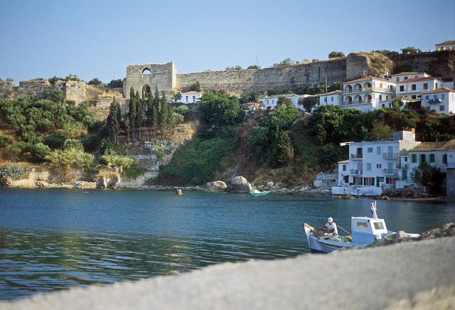 greece0155.jpg - Town of Coroni with Venetian fortress in background.